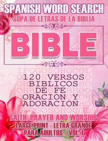 Spanish Bible Word Search Sopa De Letras De La Biblia 120 Versos B