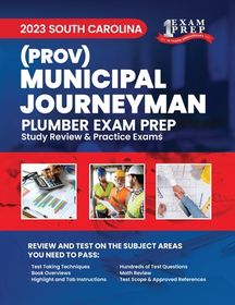 South Carolina Municipal Journeyman Plumber Prov Study