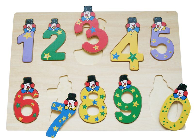 SNOOKUMS - Wooded Puzzle Numbers - 10 Pieces