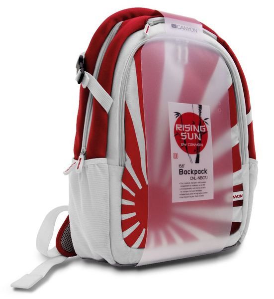 Canyon Rising Sun 15.6 Inch backpack CNL-NB07J - Red and White