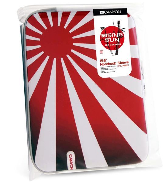 Canyon Rising Sun 15.6 Inch notebook Sleeve CNL-NB12J - Red and White