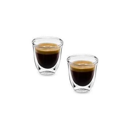 Delonghi Coffee machine 2 Espresso Double Wall Glasses 60ml – DLSC310 - Cam  Care Device Sdn. Bhd.