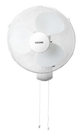 Goldair - Deluxe Wall Mount Fan - White - GWF-040B