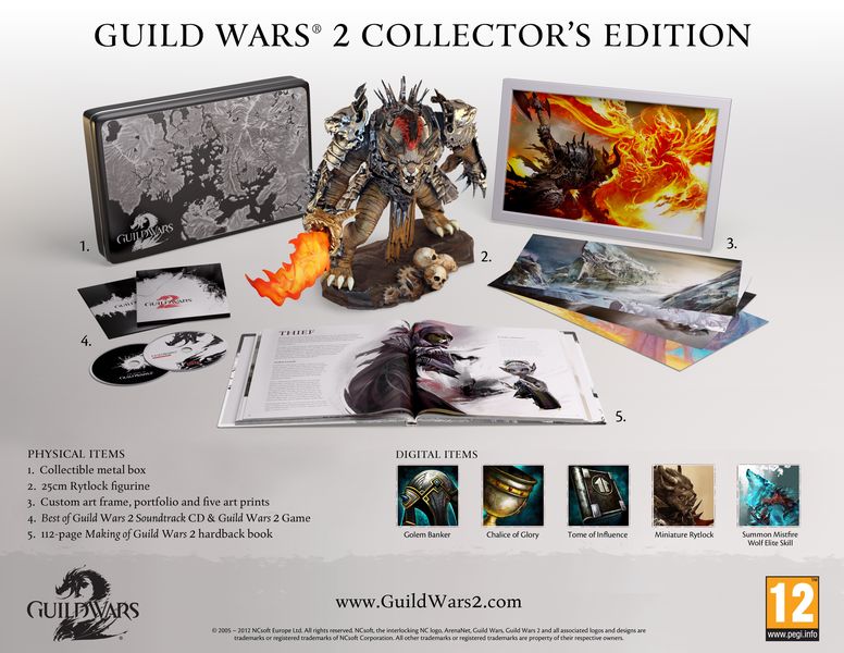 Guild Wars 2 Collector's Edition (PC DVD-ROM) This is not the pre-purchase edition but the day 1 pre-order edition