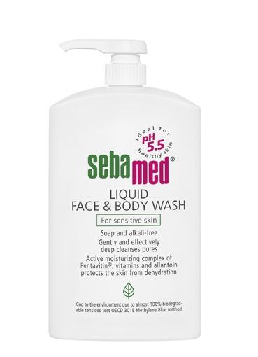 sebamed Classic Liquid Face &amp; Body Wash with pump 1000ml