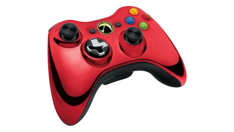 Official Xbox 360 Wireless Controller Chrome Red (Xbox 360)