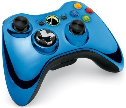 Official Xbox 360 Wireless Controller Chrome Blue (Xbox 360)