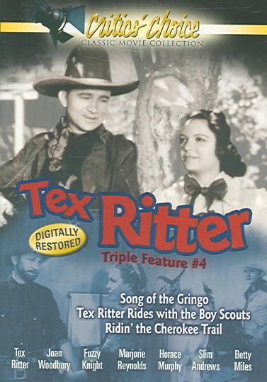 Tex Ritter Triple Feature No 4 - (Region 1 Import DVD)