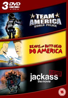 Team America/Beavis and Butthead Do America/Jackass: The Movie(DVD)