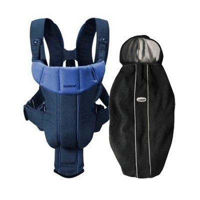Babybjorn - Baby Carrier Active Dark Blue/Blue plus free weather cover