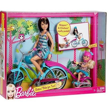 barbie bike set