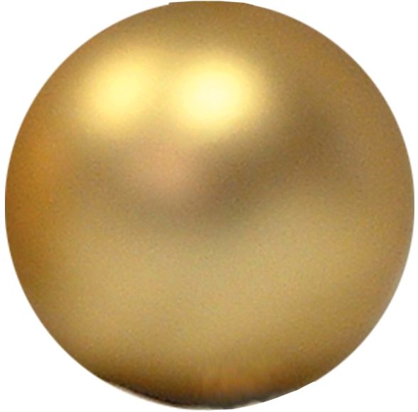 Gold Matt Christmas Baubles - 60mm (Pack of 12)