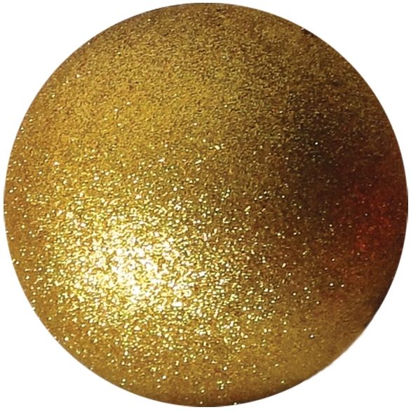 Gold Glitter Christmas Baubles - 60mm (Pack of 12)