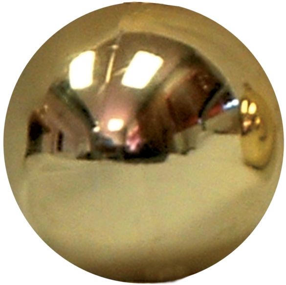 Gold Shiny Christmas Baubles - 60mm (Pack of 12)