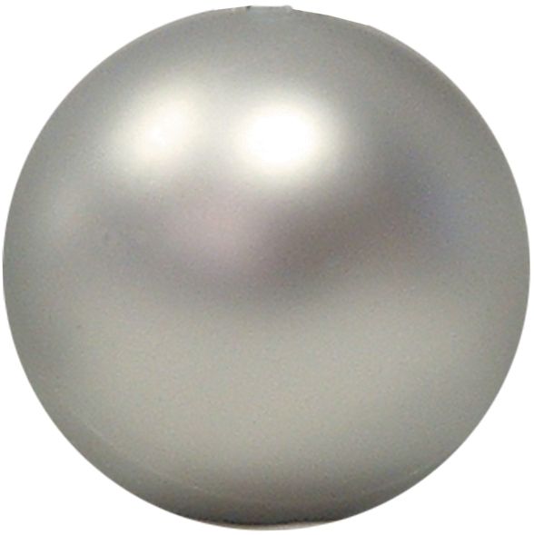 Silver Matt Christmas Baubles - 80mm (Pack of 6)