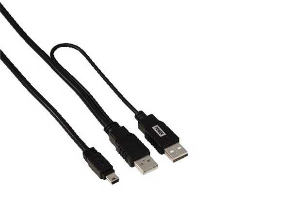 Hama Mini USB Y-Cable 1,0M