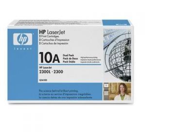 HP No. 10A Black Print Cartridge - Dual Pack