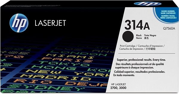 HP No. 314A Black Print Cartridge