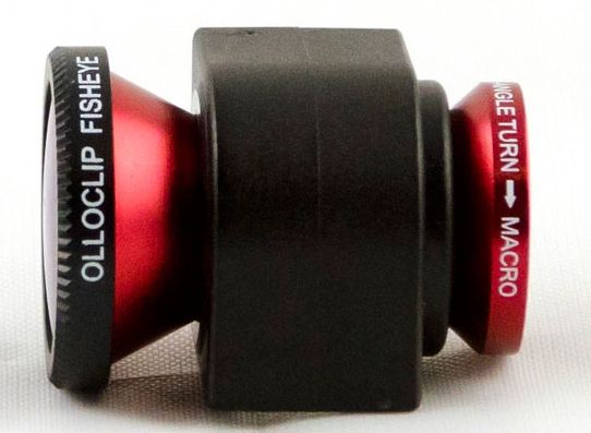 Olloclip iPhone 4 &amp; 4S lens system: Fisheye,Wide-Angle, Macro. Color: Red