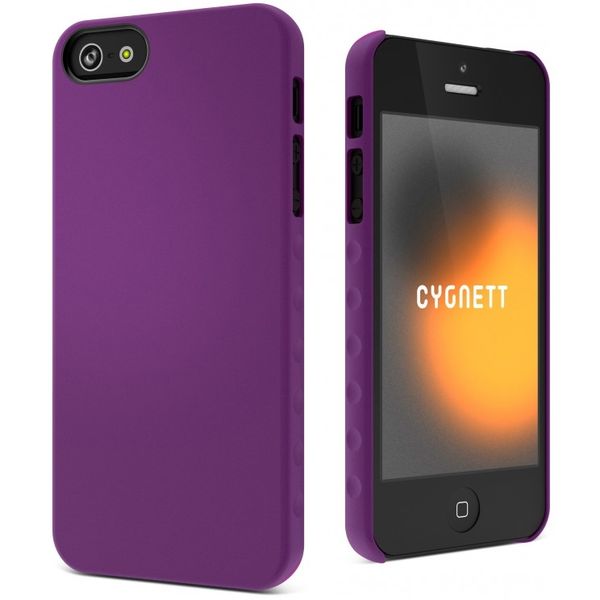 Cygnett AeroGrip- Snap on Case for iPhone 5 - Purple Feel