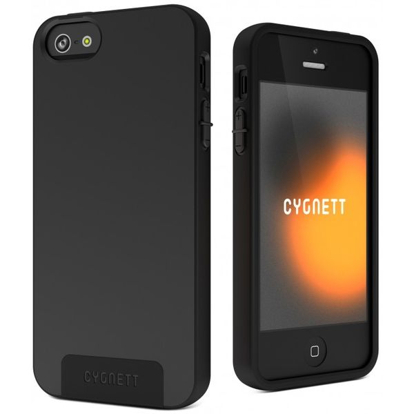 Cygnett Second Skin - Silicone Case for iPhone 5 &amp; 5S - Black