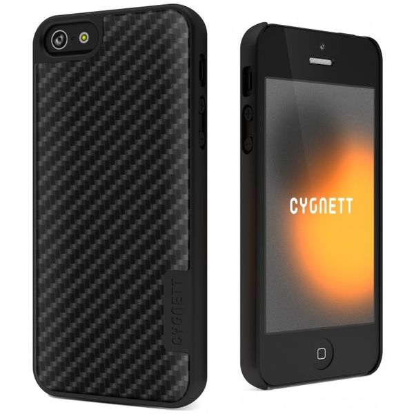 Cygnett UrbanShield - Hard Aliminium Case for iPhone 5 - Carbon Fibre