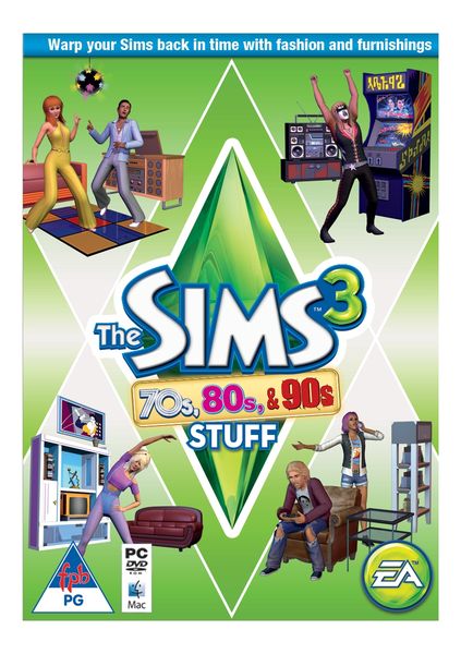 The Sims 3 70's, 80's &amp; 90's Stuff Pack (SP8) (PC DVD-ROM/Mac)