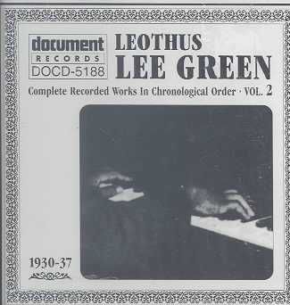 Leothus Lee Green Vol.1930-37 - (Import CD)
