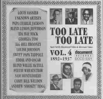 Too Late Too Late Vol.04 - (Import CD)