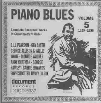 Piano Blues Vol.05 1929-1936 - (Import CD)