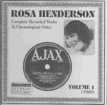 Rosa Henderson Vol.01 1923 - (Import CD)