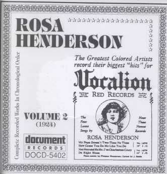 Rosa Henderson Vol.02 1924 - (Import CD)