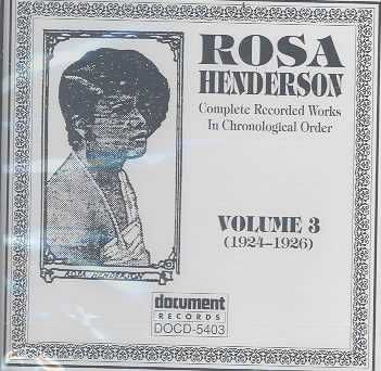 Rosa Henderson Vol.3 1924-1926 - (Import CD)