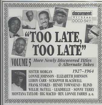 Too Late Too Late Vol.05 - (Import CD)