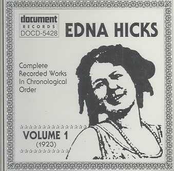 Edna Hicks Vol.1 1923 - (Import CD)