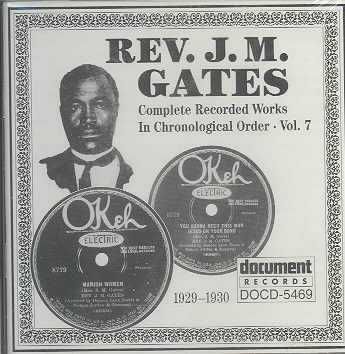 Rev.J.M.Gates 1929-1930 - (Import CD)