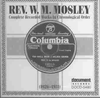 Rev.W.M.Mosley 1926-1931 - (Import CD)