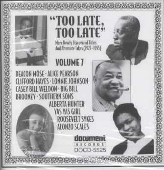 Too Late Too Late Vol.07 - (Import CD)