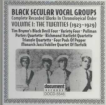 Black Secular Vocal Group Vol.01 - (Import CD)