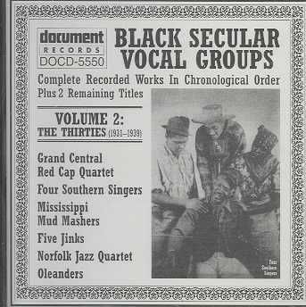 Black Secular Vocal Group Vol 2 - (Import CD)