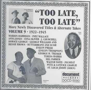 Too Late,Too Late Vol 09 - (Import CD)
