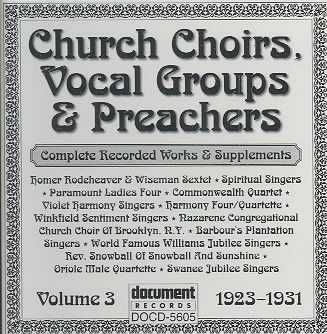 Church Choirs Vol.03 1923-1931 - (Import CD)