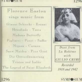 Florence Easton Sings Music from Pucc - (Import CD)