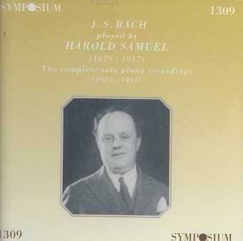 J. S. Bach Played by Harold Samuel - (Import CD)