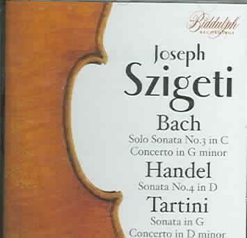 Szigeti Plays Bach Handel and Tartini - (Import CD)