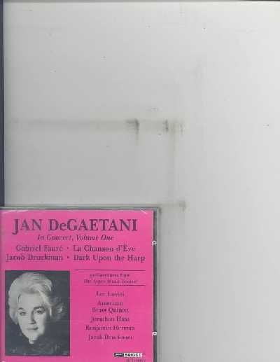 Jan Degaetani in Concert Vol 01 - (Import CD)