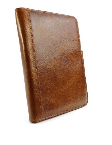 Tuff-Luv Embrace Pro Genuine Leather Case Cover &amp; Stand for iPad Mini - Vintage Brown