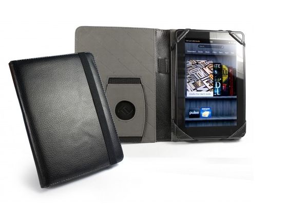 Tuff-Luv Embrace Faux Leather Case for Kindle 4 - Black