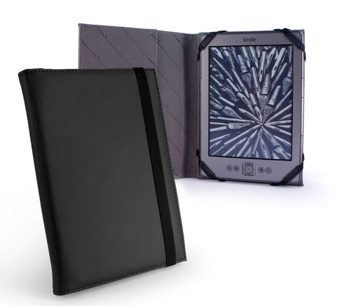 Tuff-Luv Slim Folio Case for Kindle 4 - Black