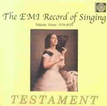 Emi Record of Singing Vol 3:1926-1939 - (Import CD)